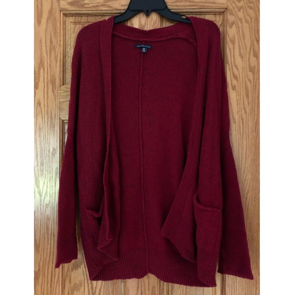 American Eagle Red Chunky Knit Sweater Size XS